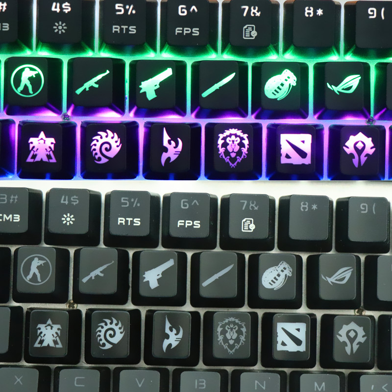 Gaming Accessories Aesthetic - CS GO Gaming Keycaps Aangepaste ABS