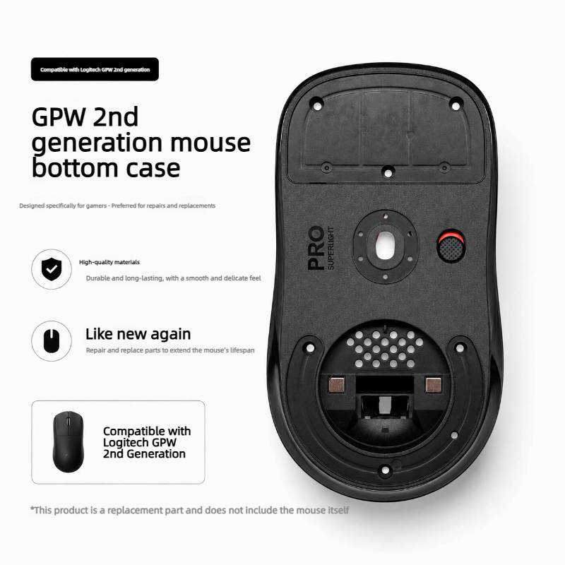 Vervangende onderkant voor de  - Logitech Mouse G Pro X Superlight recensie en prijs