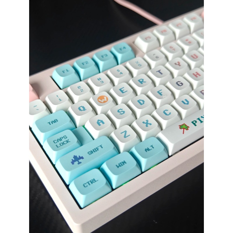 Pixel-stijl thema-keycaps XDA- - Gaming Accessories Aesthetic recensie en prijs