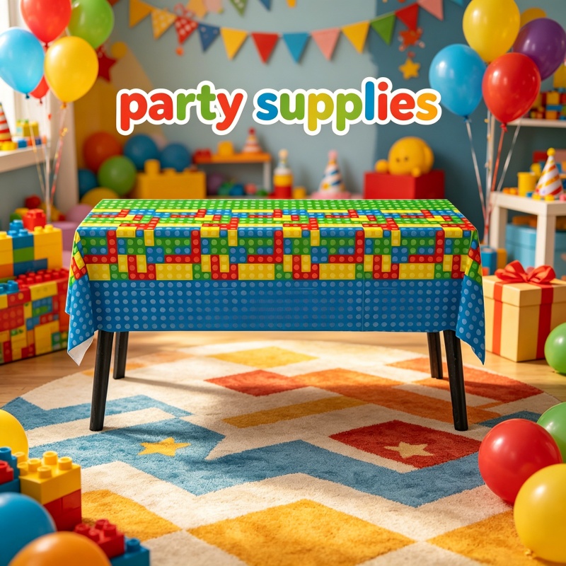 Tafelkleed in bouwsteen-stijl, - Gaming Accessories For Room recensie en prijs