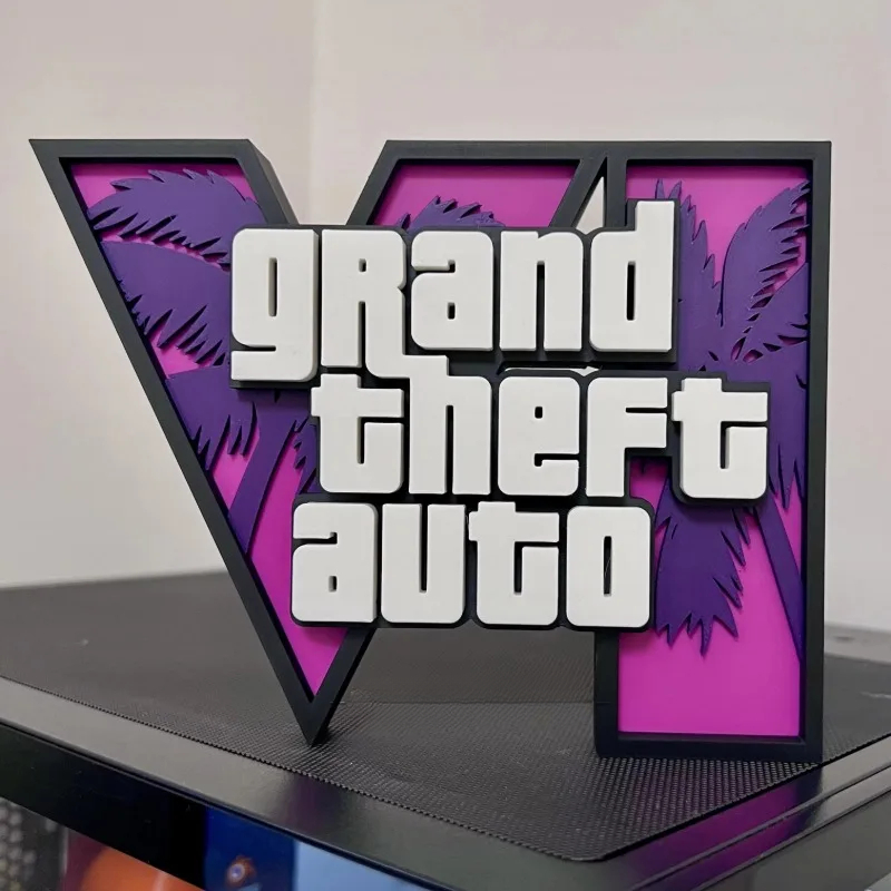 3D GTA 6 Grand Theft Auto Logo - Accessories For Your Gaming Room recensie en prijs